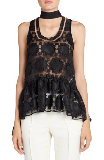 Women's Fendi Daisy Fil Coupe Top Us / 38 It - Black