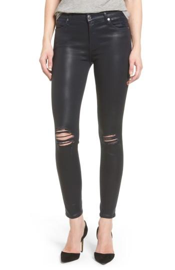 Women's 7 For All Mankind Coated Ankle Skinny Jeans - Blue