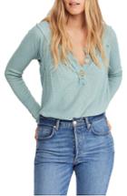 Women's Free People Must Have Henley - Blue/green