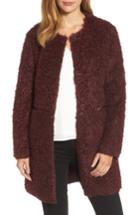 Women's Via Spiga Reversible Faux Fur Coat - Red