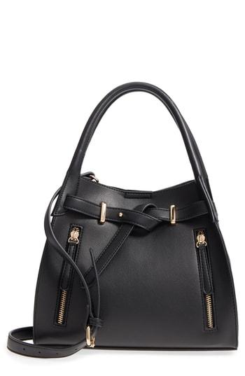 Malibu Skye Small Faux Leather Tote - Black