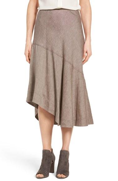 Women's Nic+zoe 'the Long Engagement' Midi Skirt - Beige