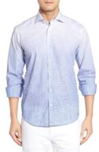 Men's Bugatchi Shaped Fit Ombre Print Sport Shirt