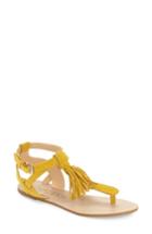 Women's Sole Society 'pandora' Fringe Sandal .5 M - Yellow