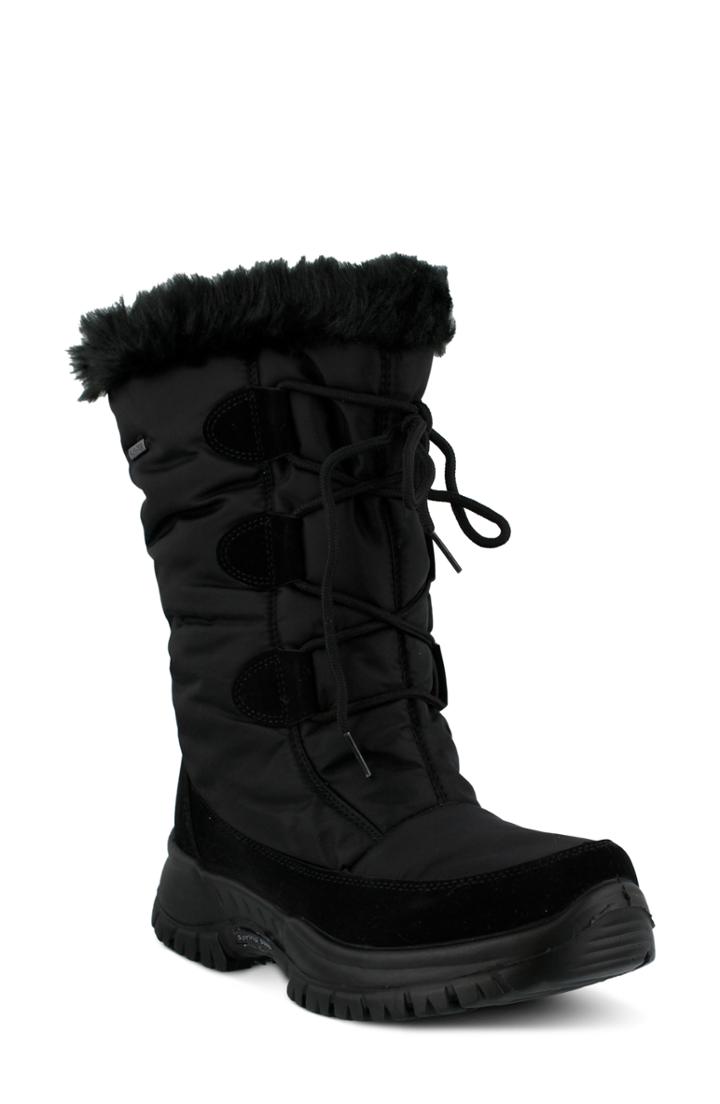 Women's Spring Step Zurich Waterproof Faux Fur Boot .5-7us / 37eu - Black