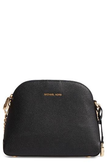 Michael Michael Kors Medium Mercer Leather Messenger Bag - Blue