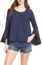 Women's Soprano Bell Sleeve Top - Blue