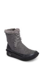 Women's Alegria Twisp Lace-up Boot With Faux Fur Lining -8.5us / 38eu - Grey