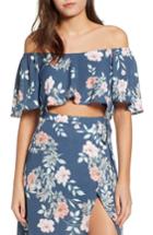 Women's Leith Flutter Crop Top - Grey