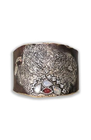 Women's Franny E Jewelry Opal, Topaz & Sapphire Cuff Bracelet