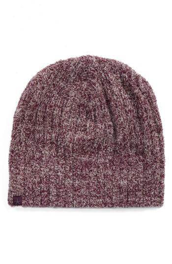 Women's Barefoot Dreams Circle Ribbed Beanie - Burgundy