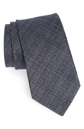 Men's John Varvatos Star Usa Solid Silk Tie, Size - Blue