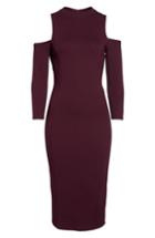 Women's Felicity & Coco Cold Shoulder Midi Dress - Burgundy