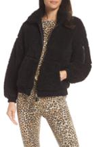 Women's Ragdoll Teddy Bomber Jacket - Black