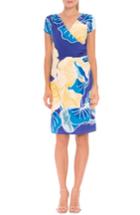 Women's Olian 'sharon' Maternity Dress - Blue/green