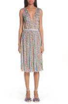 Women's Missoni Surplice Neck Stripe Midi Dress Us / 38 It - Pink