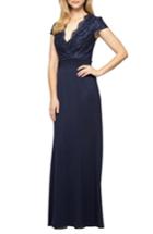 Women's Alex Evenings Lace & Jersey A-line Gown