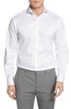 Men's Ike Behar Regular Fit Solid Dress Shirt 34/35 - White