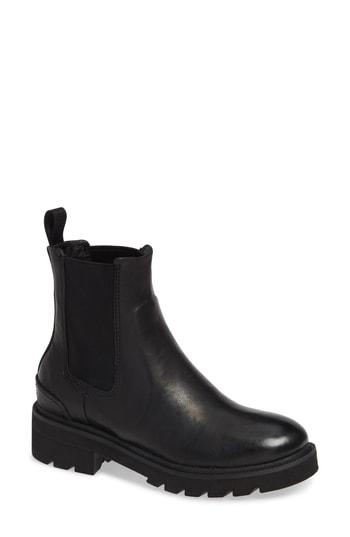 Women's Frye Allison Lugged Chelsea Bootie M - Black