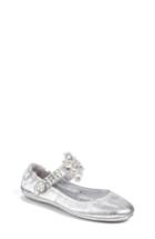 Women's Tory Burch Minnie Embellished Convertible Strap Ballet Flat .5 M - Grey