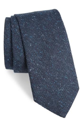 Men's Bonobos Solid Silk Tweed Tie, Size - Blue