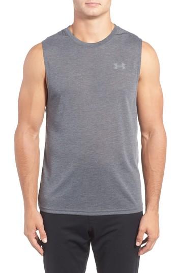 Men's Under Armour Threadborne Muscle Tee, Size - Black