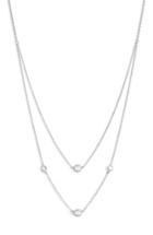 Women's Bony Levy Mila Double Layer Diamond Station Necklace (nordstrom Exclusive)