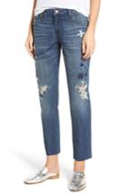 Women's Sts Blue Taylor Ripped Embroidered Straight Leg Jeans - Blue