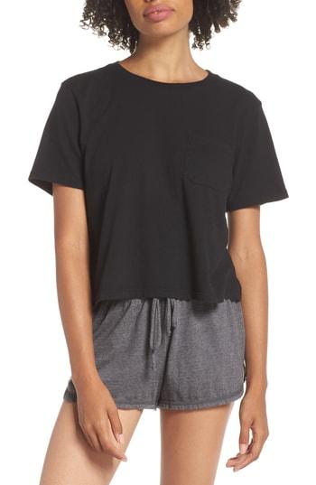 Women's Richer Poorer Boxy Crop Tee - Black
