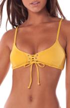 Women's Rhythm Sunchaser Bikini Top - Yellow