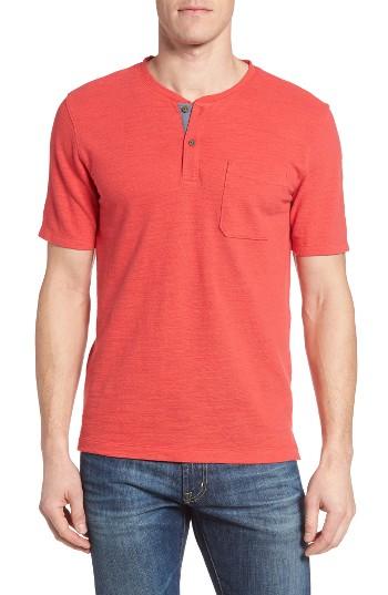 Men's Nordstrom Men's Shop Slub Henley - Red