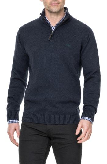 Men's Rodd & Gunn Merrick Bay Sweater, Size - Blue