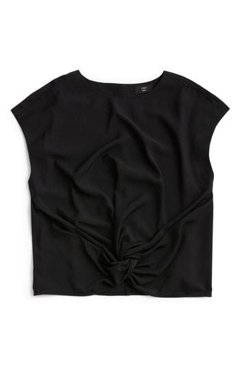 Women's J.crew Drapey Front Knot Top