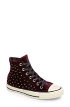 Women's Converse Chuck Taylor All Star Studded High Top Sneakers M - Burgundy