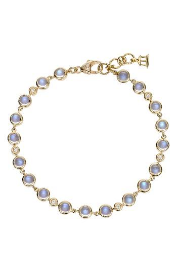 Women's Temple St. Clair Diamond & Moonstone Bracelet