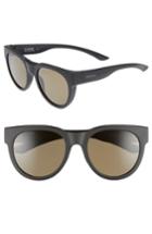 Men's Smith Crusader 53mm Chromapop(tm) Polarized Round Sunglasses - Matte Black/ Grey Green