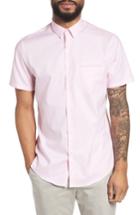 Men's Calibrate Trim Fit Jaspe Short Sleeve Sport Shirt - Pink