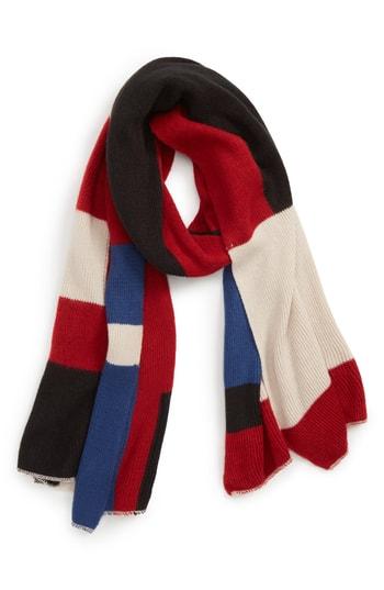 Women's Bp. Bold Colorblock Oblong Scarf, Size - Blue