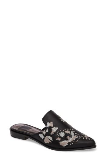 Women's Dolce Vita Harmony Embellished Loafer Mule .5 M - Black