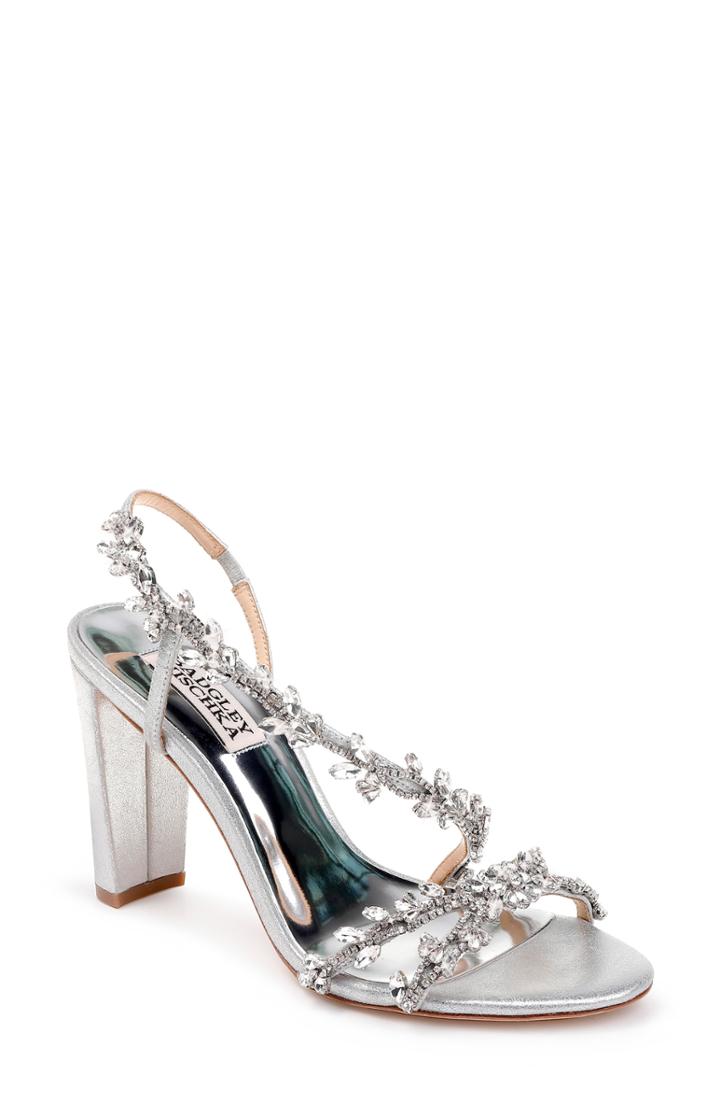 Women's Badgley Mischka Felda Sandal .5 M - Metallic