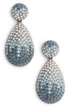Women's Nina Large Pave Swarovski Crystal Teardrop Drop Earrings