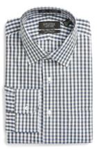 Men's Nordstrom Men's Shop Smartcare(tm) Traditional Fit Check Dress Shirt 36 - Blue