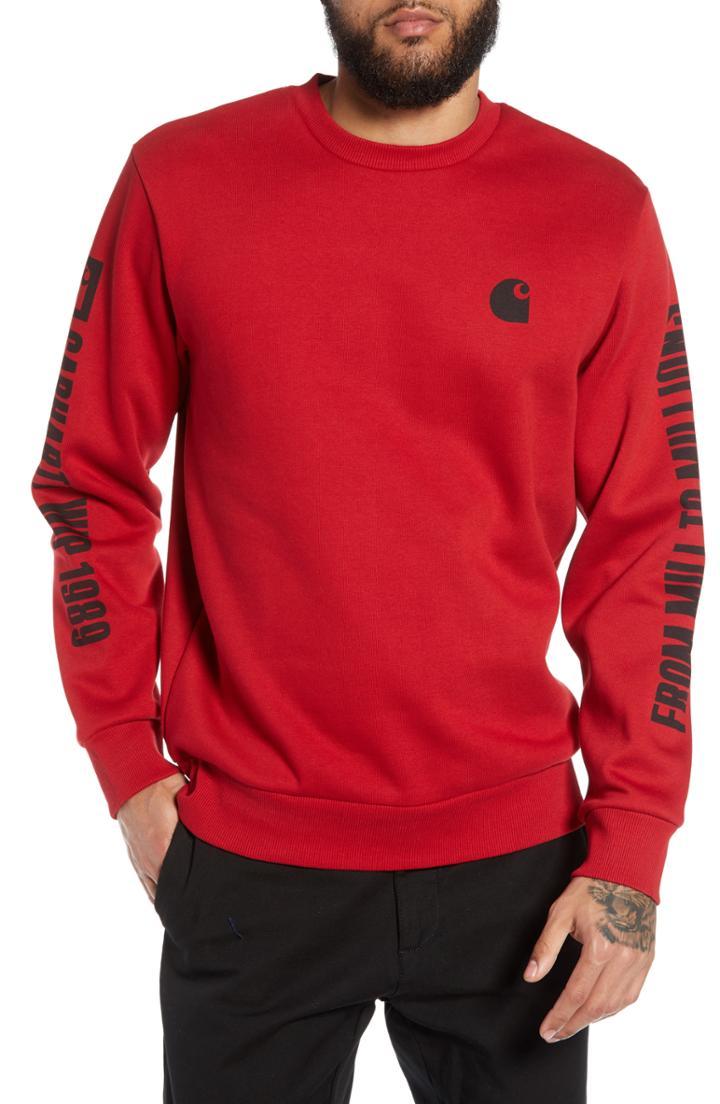 Men's Carhartt Work In Progress 1989 Wip Graphic Sweatshirt - Red