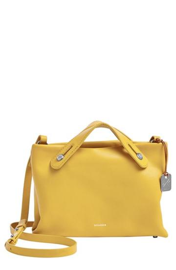 Skagen 'mini Mikkeline' Leather Satchel - Yellow