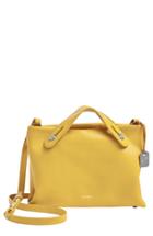 Skagen 'mini Mikkeline' Leather Satchel - Yellow