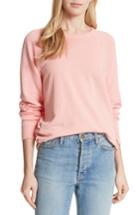 Women's The Great. The College French Terry Sweatshirt - Pink