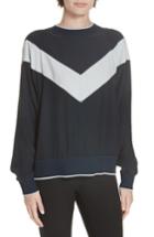 Women's Rag & Bone Hannah Chevron Silk Top