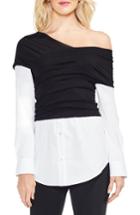 Women's Vince Camuto Wrap Front One-shoulder Top - White