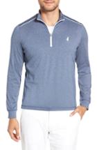 Men's Johnnie-o Lammie Regular Fit Quarter Zip Prep-formance Pullover, Size - Blue