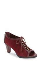Women's Bella Vita 'lilo' Lace-up Peep Toe Bootie .5 N - Red